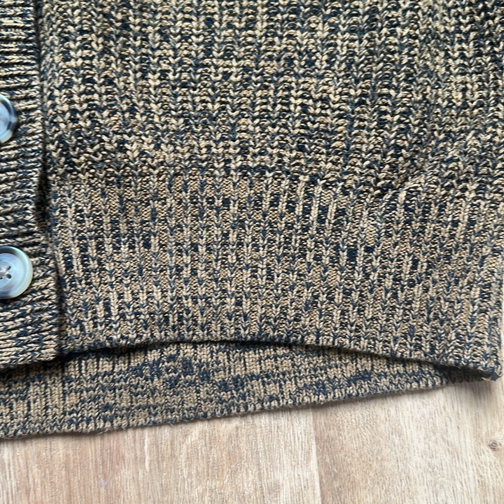 A New Day Brown and‎ Black Balloon-Sleeved Cardigan Sweater - Picture 5 of 6